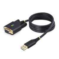 cable adaptador usb a serie startech de 1 m modem nulo rs-232 db-9