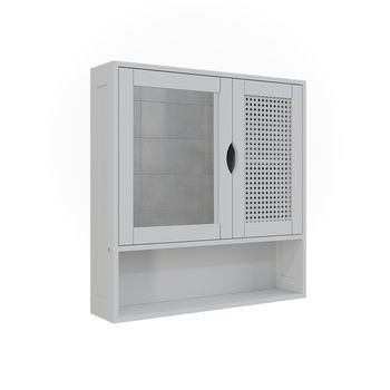 Armario Con Espejo Para Baño Liora 56 X 58 Cm Con 2 Puertas Vicco