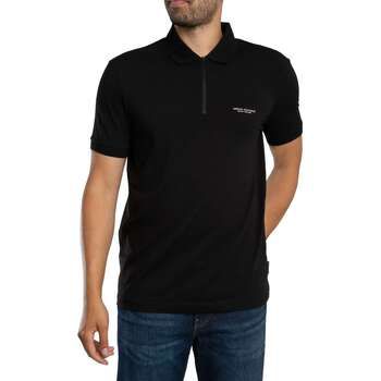 Armani Exchange Polo Polo Slim Logo con cremallera para hombre