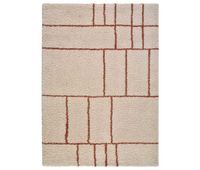alfombra shaggy geometrica caldera helia 80x150 cm - atticgo