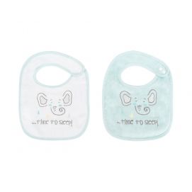 Set de 2 baberos de rizo Elephant Time