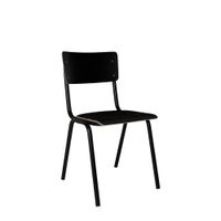 silla de madera negra
