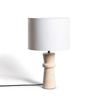 lampara de mesa travertino bittor beige