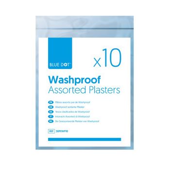 Washproof Assorted Pack Of 10 Plasters