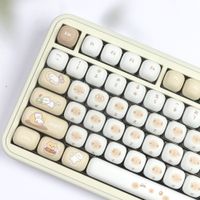 mog keycaps pbt 136 teclas gato de sublimacion termica de 5 para teclado mecanico interruptor mx lindo regalo hi75 akk o alice diseno