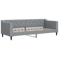 cama para adulto  cama individual  sofa cama sin colchon tela gris claro 80x200 cm