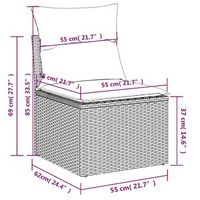 conjunto de sofas para patio exterior combinacion de 14 piezas con cojines beige