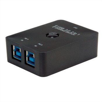 Interruptor USB Value Manueller 2 Puertos USB 3.2 Gen 1 5 Gbit/s
