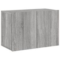 mueble tv de pared  mueble de salon  armario tv gris sonoma 60x30x41 cm