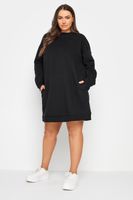 yours vestido sudadera negro mujer curvy y tallas grandes yours