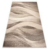 alfombra fusion 1617 beige  crema - ondas moderna abstracta 200x290 cm