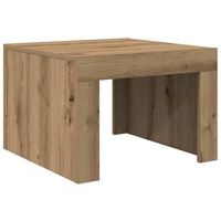 mesa de centro 50x50x35 cm madera - marron