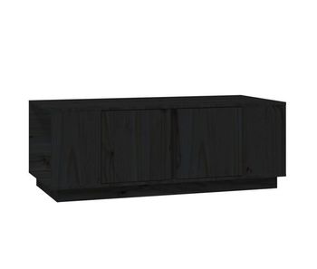 Mesa de café - mesa de centro de madera maciza de pino negro 110x50x40 cm
