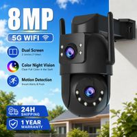 camara de vigilancia exterior jooah 4k 8mp con doble lente wifi 5g ip hd vision nocturna a todo color camaras de seguridad cctv para el hogar