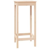mesa alta de bar  mesa de bistro madera maciza de pino 50x50x110 cm