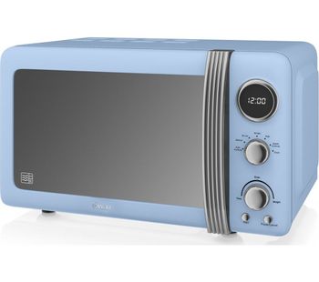 SWAN SM22030BLN Solo Microwave - Blue, Blue
