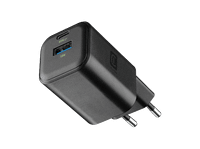 cargador de pared - cellularline multipower 2 gan 65 w carga rapida usb c a universal negro