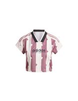 camiseta adidas tiro cut 3 bandas print baby mujer rosa