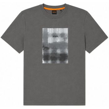BOSS Camiseta Brokenice Graphic T-Shirt Grey para hombre
