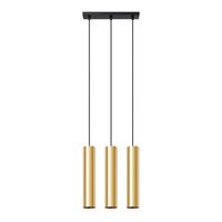 lampara colgante vaza dorado pulido 3 luces