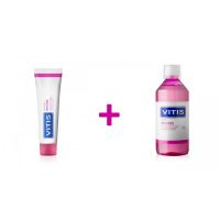 pack vitis encias pasta 100ml  colutorio 500ml
