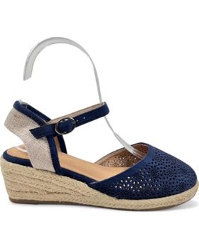 de TIMBOS SANDALIA CUNA ESPARTO MUJER MARINO 131164 AZUL