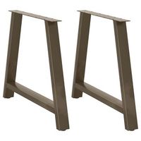 patas para mesa de comedor en forma de a 2 unidades 100 x 72-73 cm acero vidaxl