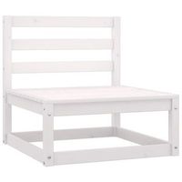 sofa central para jardin  sofa de exterior cojines antracita madera acacia blanca