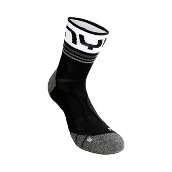 UYN Veloce Calcetines Para Correr Hombres-Negro,Blanco