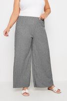 yours pantalones anchos grises textura mujer curvy y tallas grandes yours