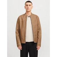 jack  jones cazadora de cuero 12273244 warner-safari para hombre