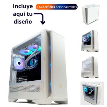 Forgeon Mithril ARGB Mesh Torre ATX Blanca con 3 superficies personalizables