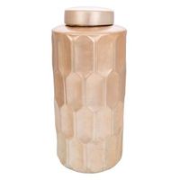 jarron de ceramica dorado 215x215x48