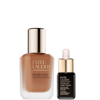 Estee Lauder Double Wear Stay-in-Place Makeup & Advanced Night Repair Serum Bundle (Various Shades) - Amber Honey