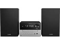 microcadena - philips tam3205m212 fm cd usb entrada de audio 20w altavoces bass reflex bluetooth 54 negro