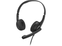auriculares - hama hs-p150 v2 de diadema con cable microfono supraaurales negro