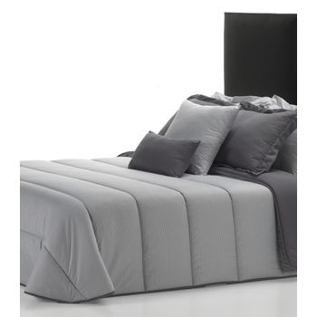 Edredón Nórdico Stripe Gris De Belnou Color Gris Talla Cama 90