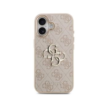 Guess Funda Para Iphone 17 – Carcasa Rosa Con Gran Logo Clásico 4g Dorado, Diseño Elegante Y Ajuste Preciso