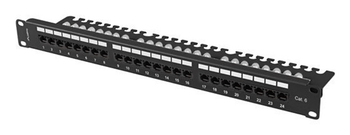 PATCH PANEL LANBERG 24 PUERTOS 1U 19