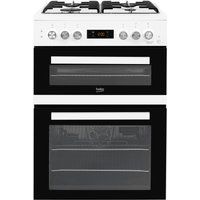 beko kddf653w 60 cm dual fuel cooker - white white