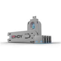 usb port locks 4x bluekey