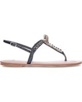 de exe sandalia plana exe angelina-128 strass negra strassblack