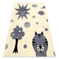alfombra bcf flash smile 3992 - sol crema  gris 200x300 cm