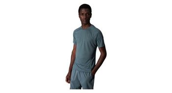 Maillot de manga corta azul reflectante de secado rapido champion