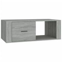 mesa de centro 100x505x35 cm madera - gris