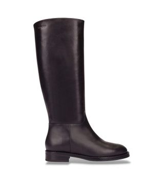 Wonders para mujer. C-7703 Botas de Piel Flash negro (38), Plano, Cremallera, Casual