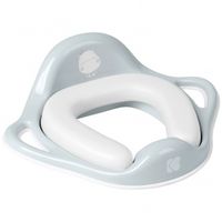 asiento de inodoro con almohadilla suave hippo azul