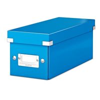 leitz 6041 wow caja de cd azul metalico