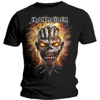 iron maiden camiseta manga larga eddie exploding head para mujer