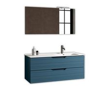 composicion bano lavabo derecha 4 piezas solmira azul en mdf